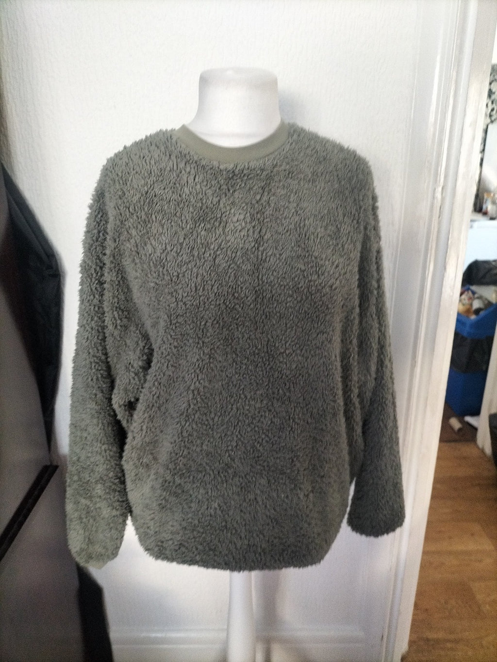 Ladies Asos Size M Grey Fluffy Jumper