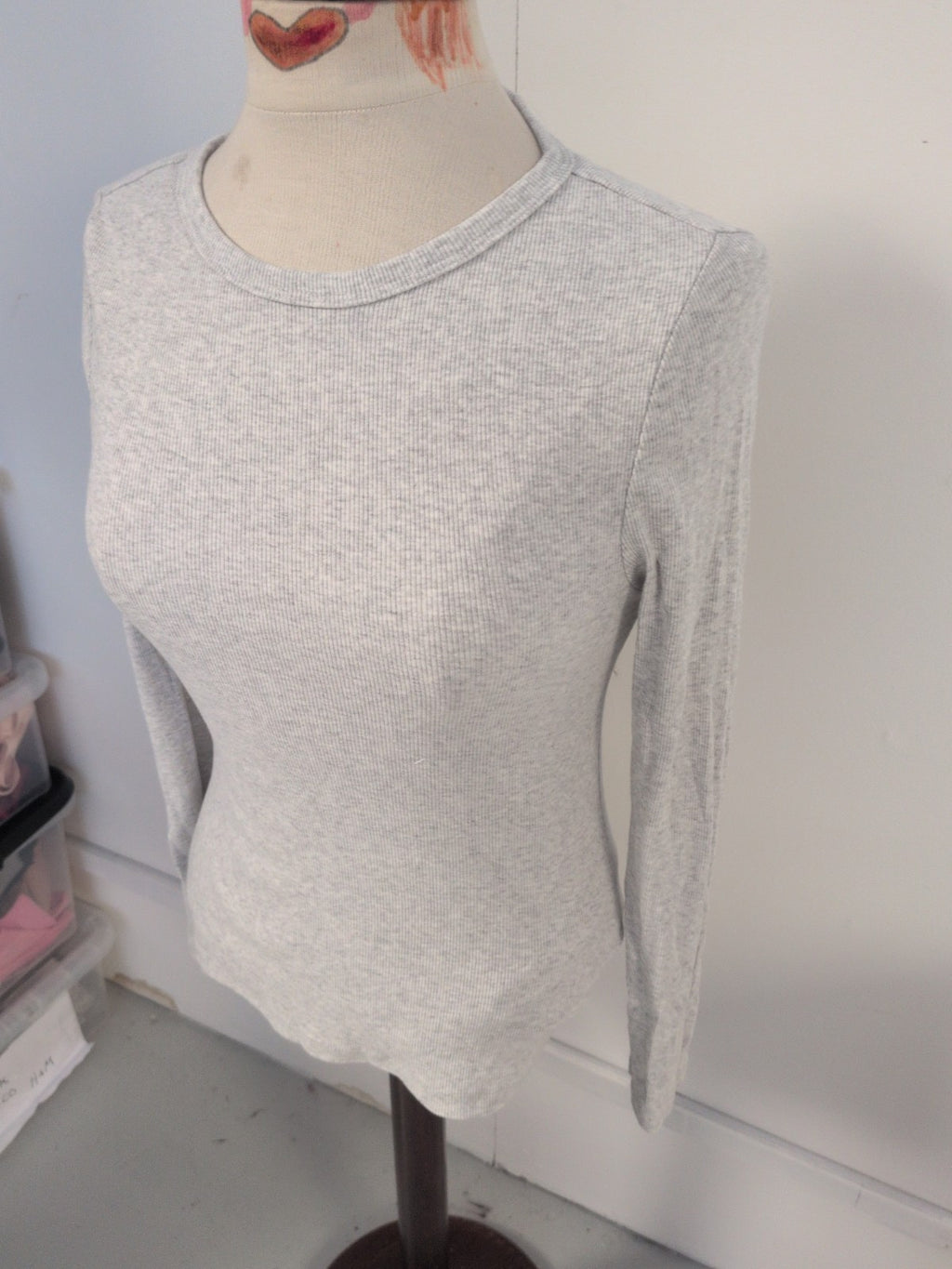 Marks And Spencer 10 Grey Long Sleeve T-shirt