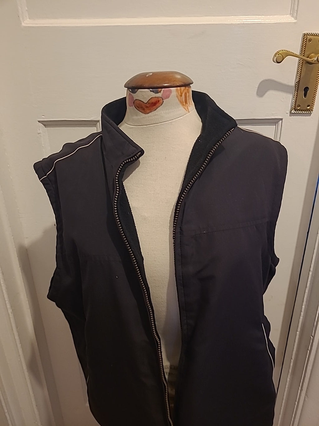 Mens Aspire Size XL Dark Brown Reversible Sleeveless Coat