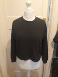 Ladies In Other Words Size XS Black Long Sleeved Jumper