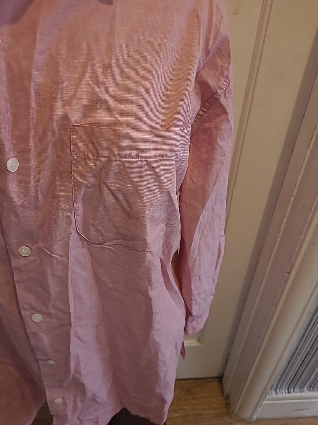 Ladies Maternity Size 16 Pink Short Sleeved Blouse