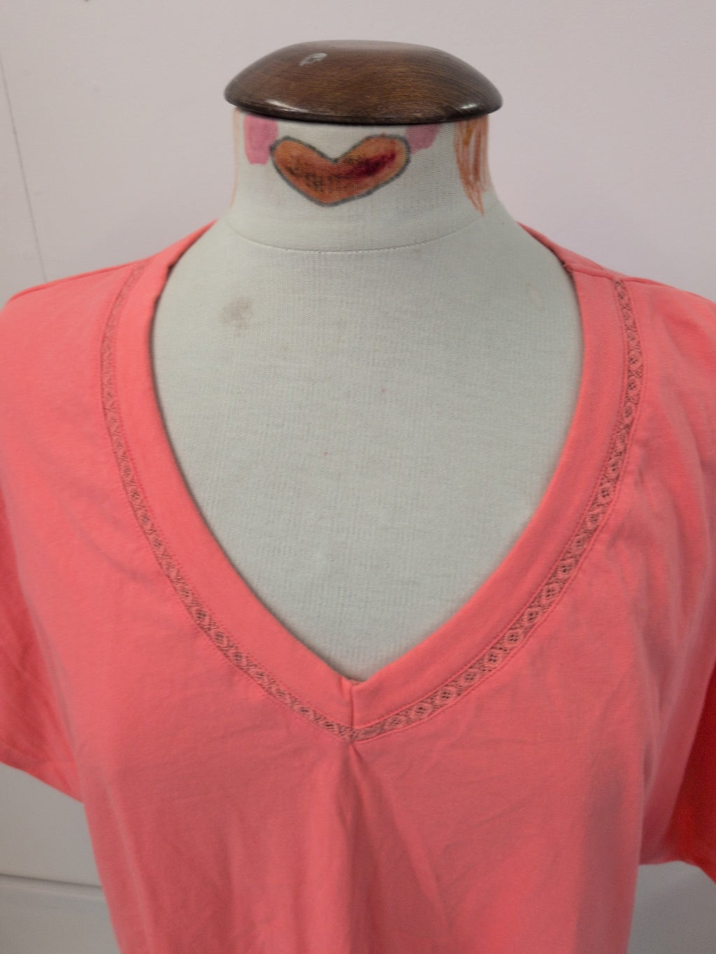 Next 22 Salmon Pink Short Sleeve Blouse