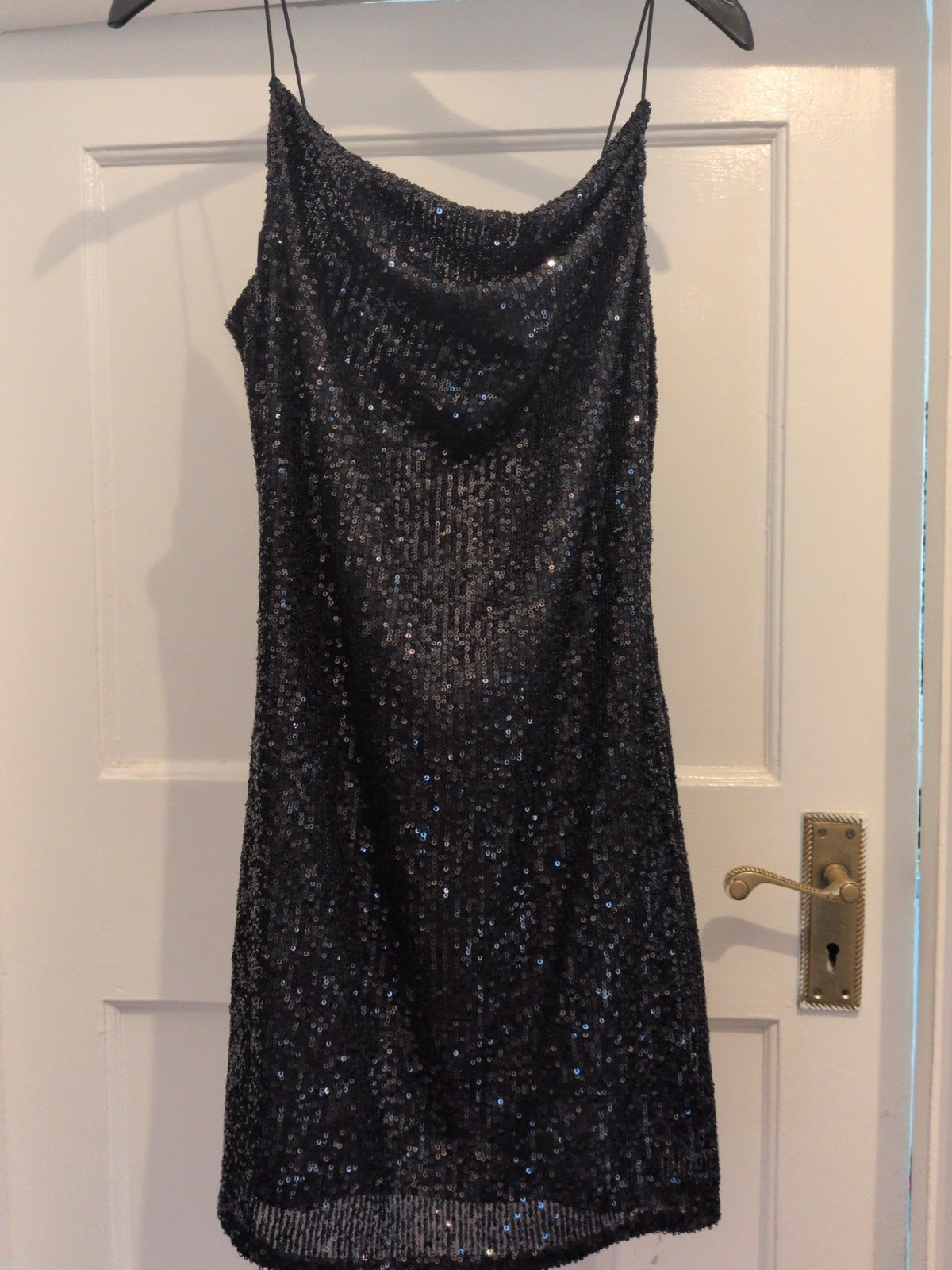 Primark 10 Sleeveless Black Sequin Dress