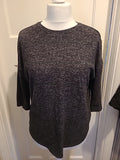 Ladies Primark Size S 10-12 Grey Fleck Lightweight Jumper