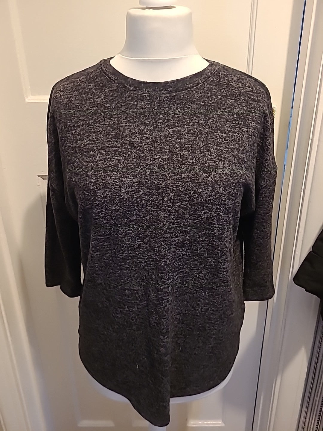 Ladies Primark Size S 10-12 Grey Fleck Lightweight Jumper