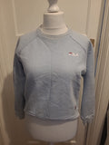 Mens Fils Size Small Sweatshirt Pale Blue Long Sleeve Round Neck
