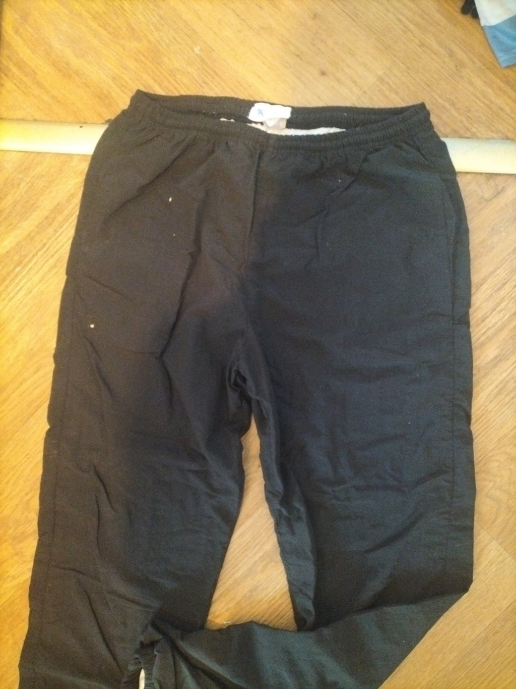Ladies Tactel Size Large Black Elasticated Joggers