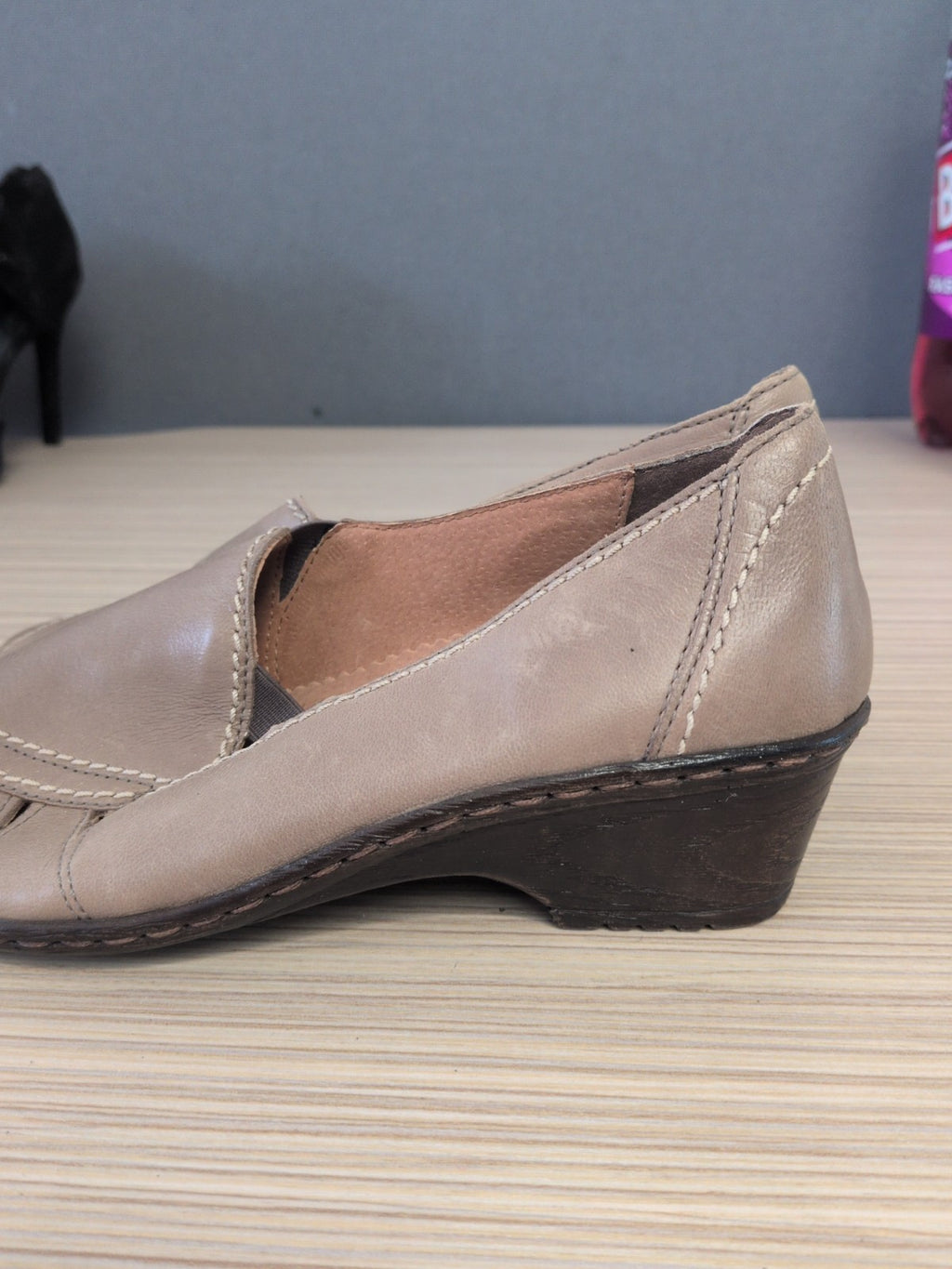Ara UK 4 Pale Brown Slip On Shoes