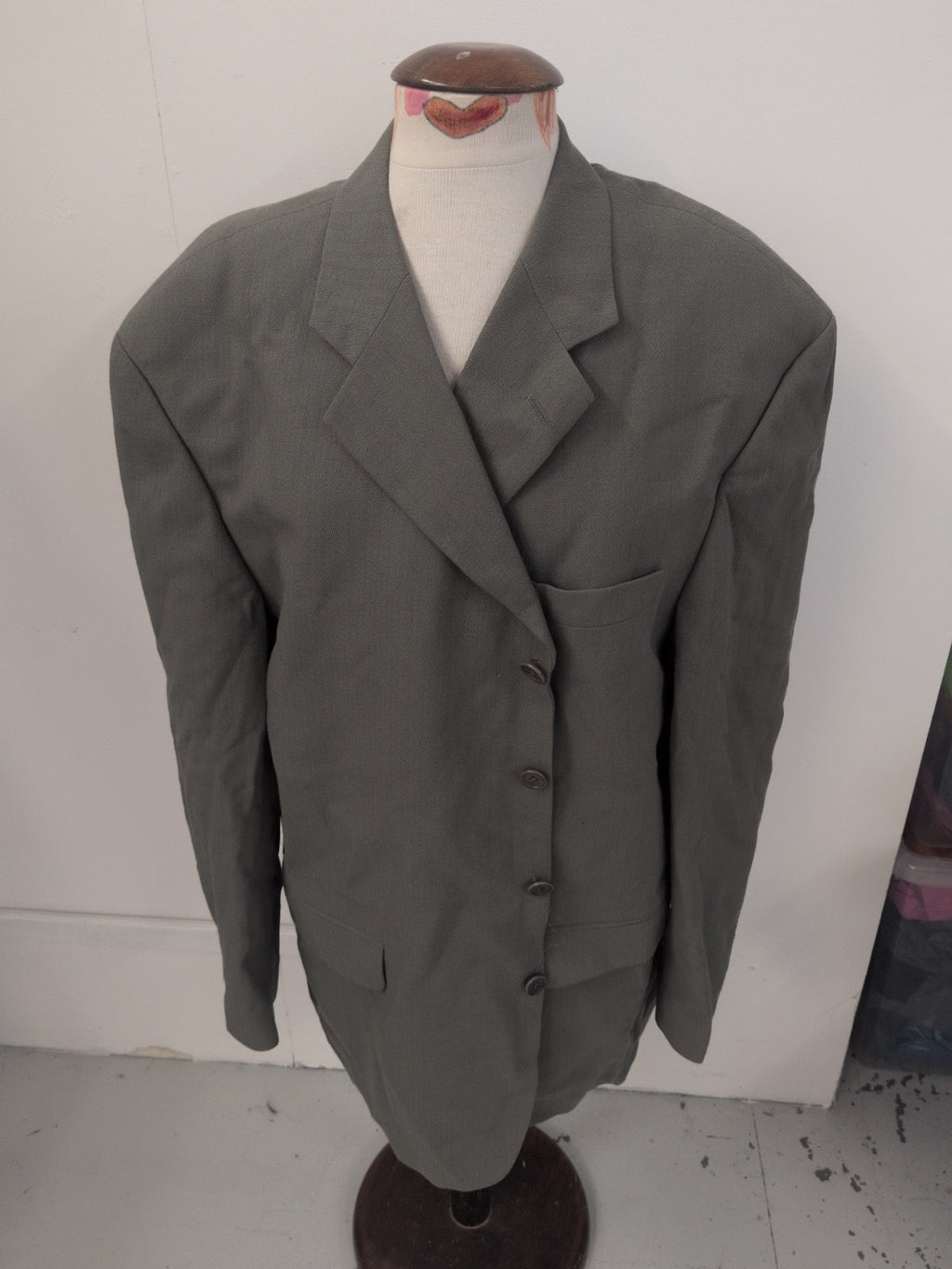 Ciro Citterio 46R Green Lined Padded Suit Jacket