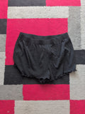 Primark 12-14 Black Flowy Hem Elasticated Shorts Pyjama