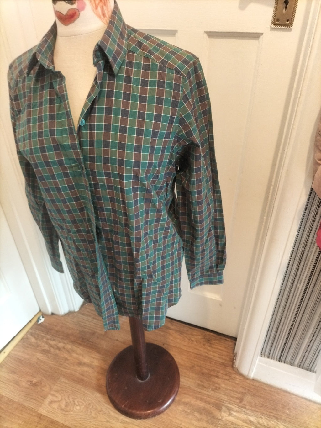 Ladies James Meade Size 12 Multi Check Long Sleeved Shirt