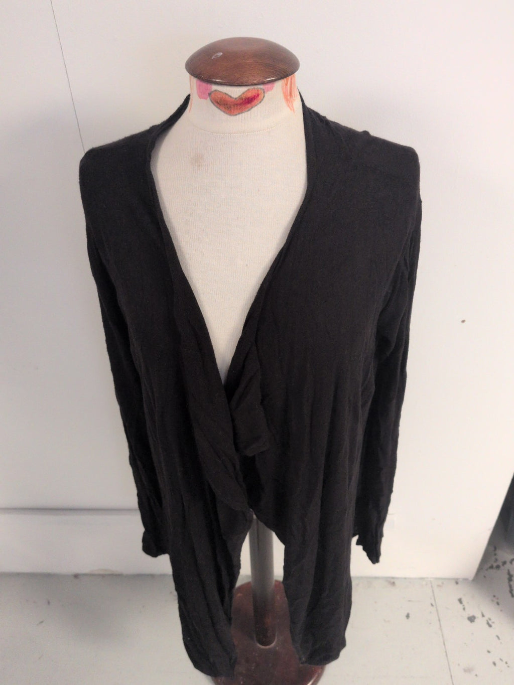 Long Tall Sally Small Black Long Sleeve Open Cardigan