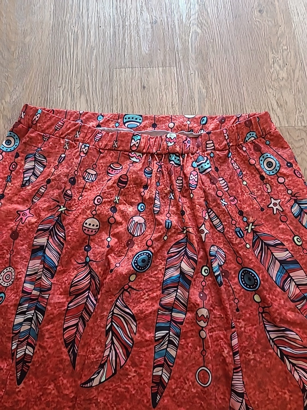 Ladies size 5xl multi coloured elasticated skirt