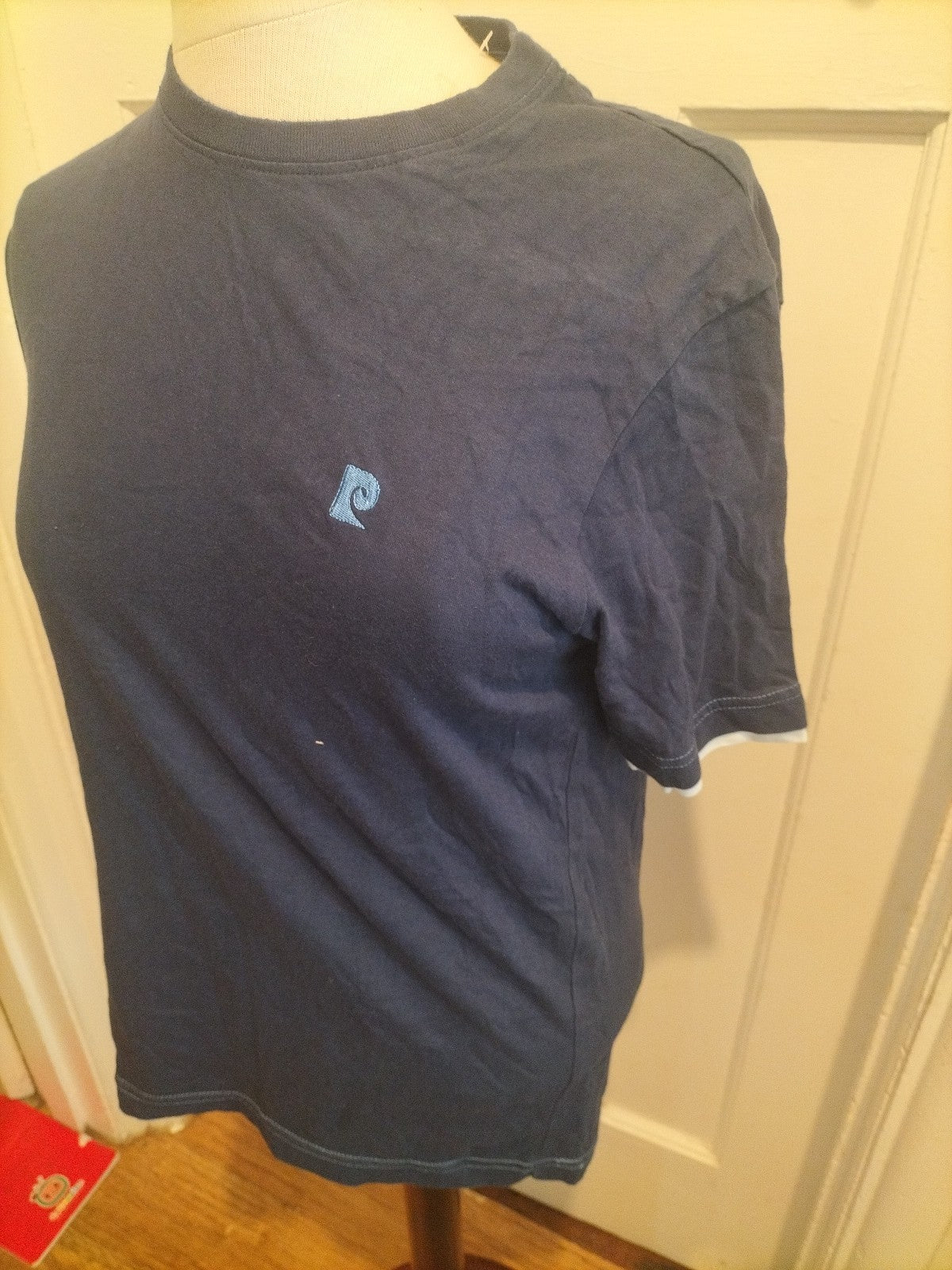 Mens Pierre Cardin Size Small Navy Short Sleeved Pyjama Top