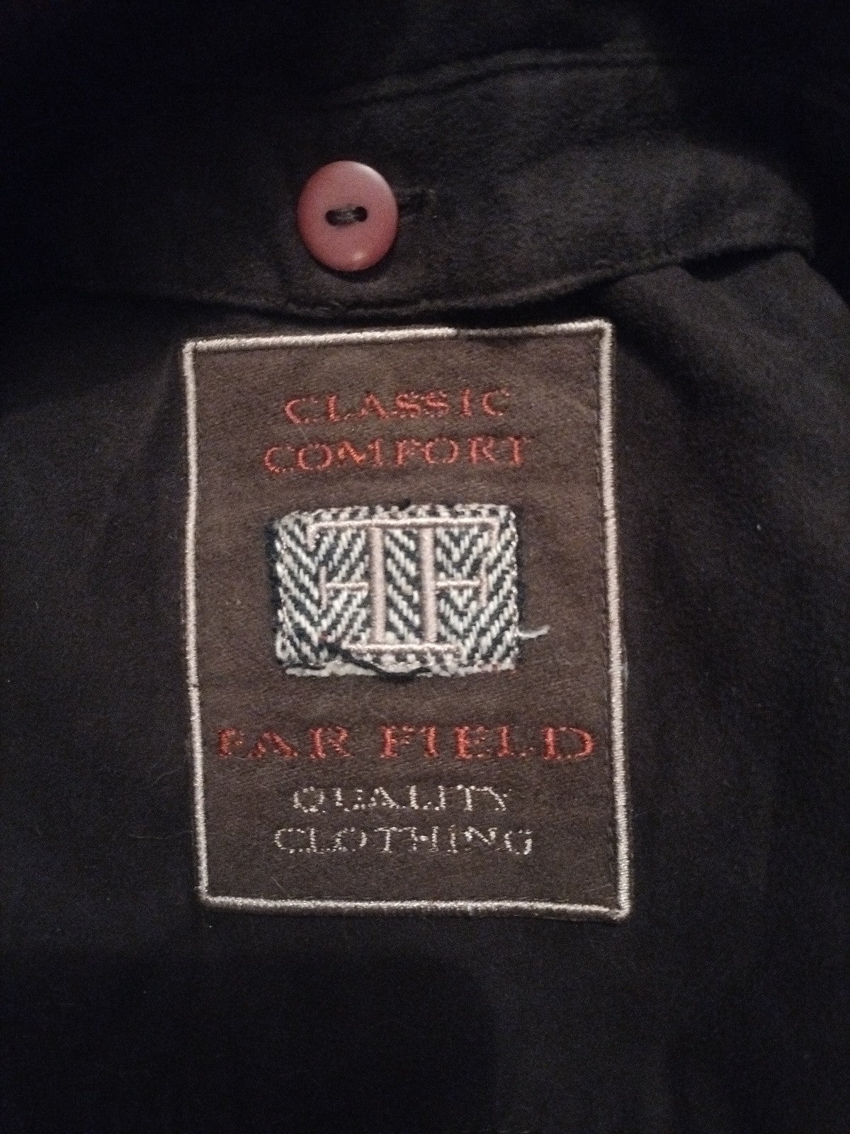 Mens Brown Coat FAR FIELD  Classic Comfort 46 Chest