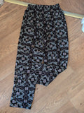Size 2 Black Aztec Elasticated Joggers