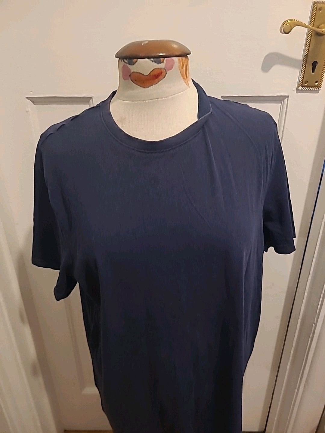 Mens Tu Size L Navy Round Neck Short Sleeved Tee