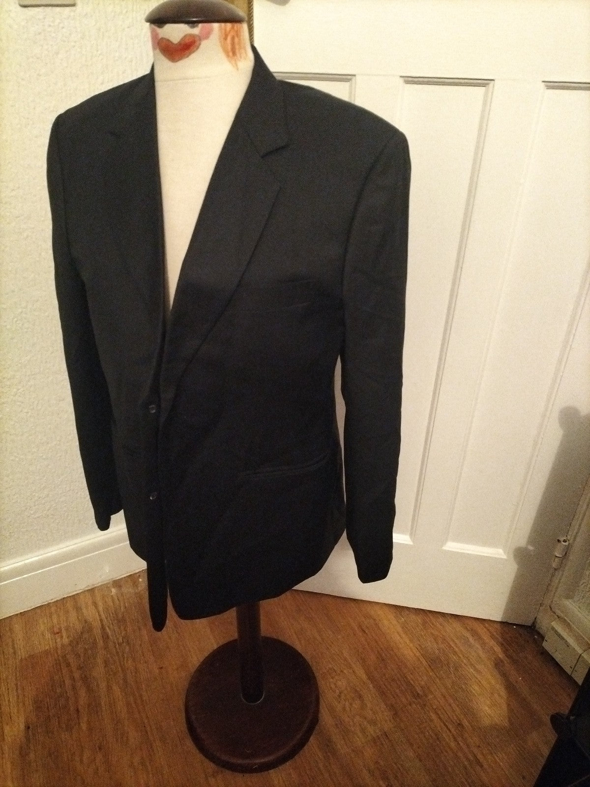 Mens Samsurin Size XL Black Lined Padded Blazer