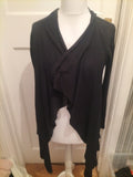 Ladies Primark Size 12 Black Long Sleeved Cardigan