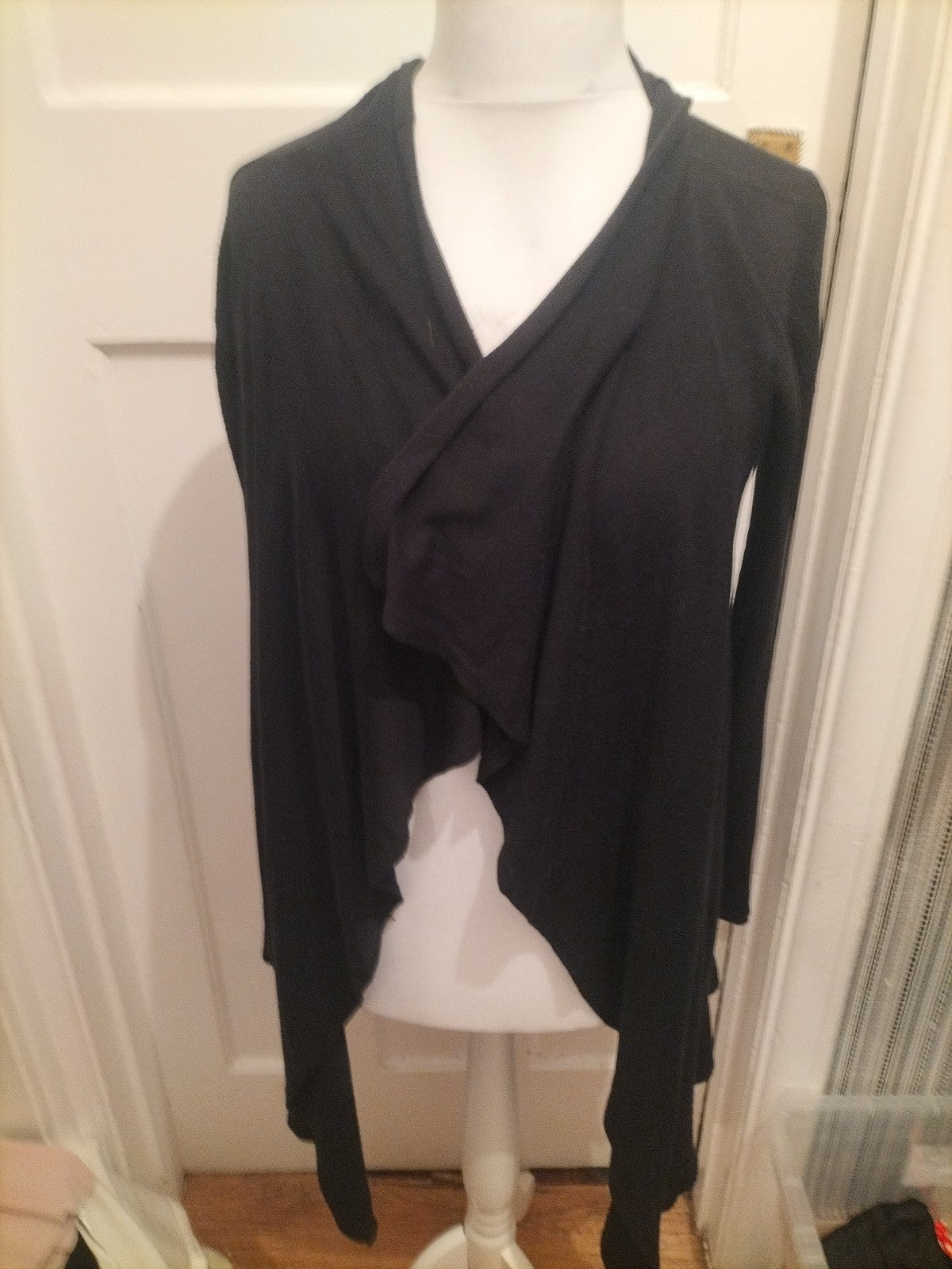 Ladies Primark Size 12 Black Long Sleeved Cardigan