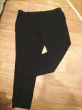 Mens Marks And Spencer Size 38 Short Black Slim Fit Trousers