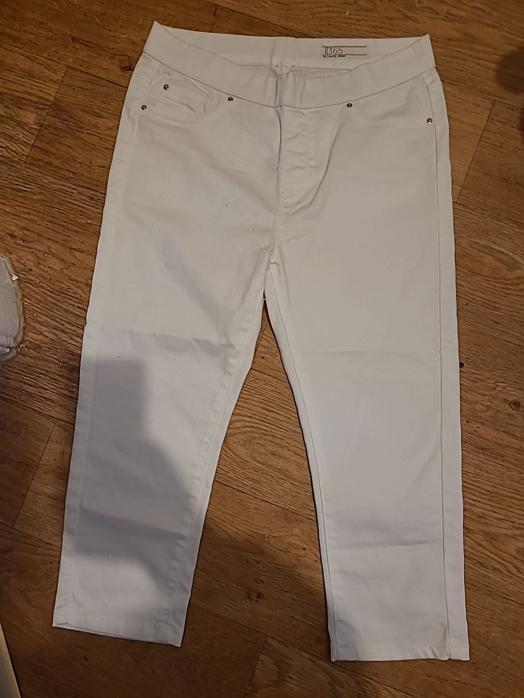Ladies Denim365 Size 10 Kate Crop White Jegging