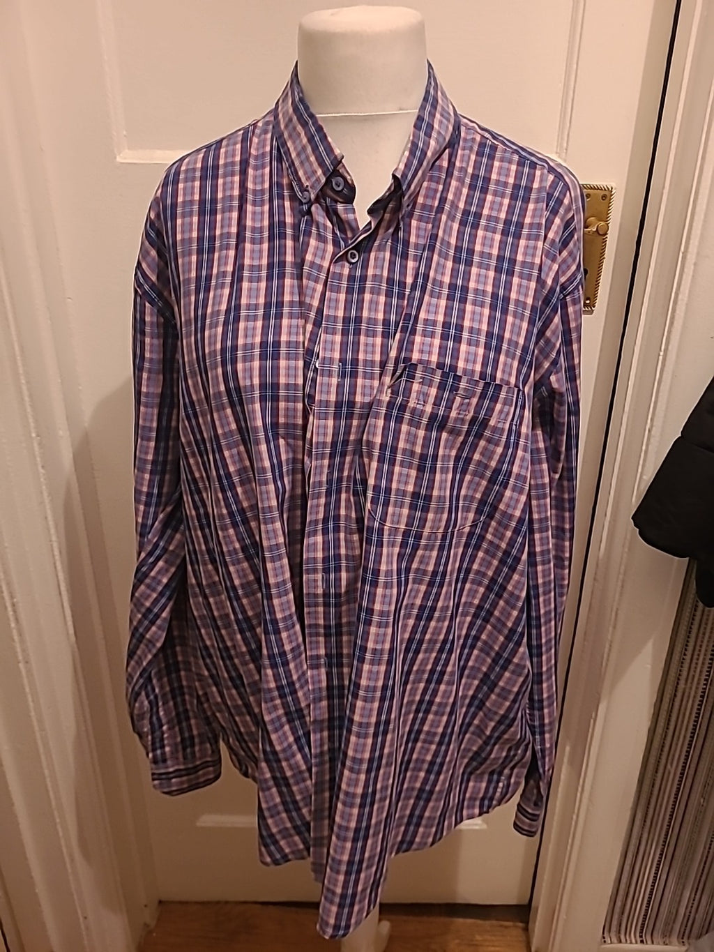 Mens Davo Size 8* Multi Check Long Sleeved Shirt