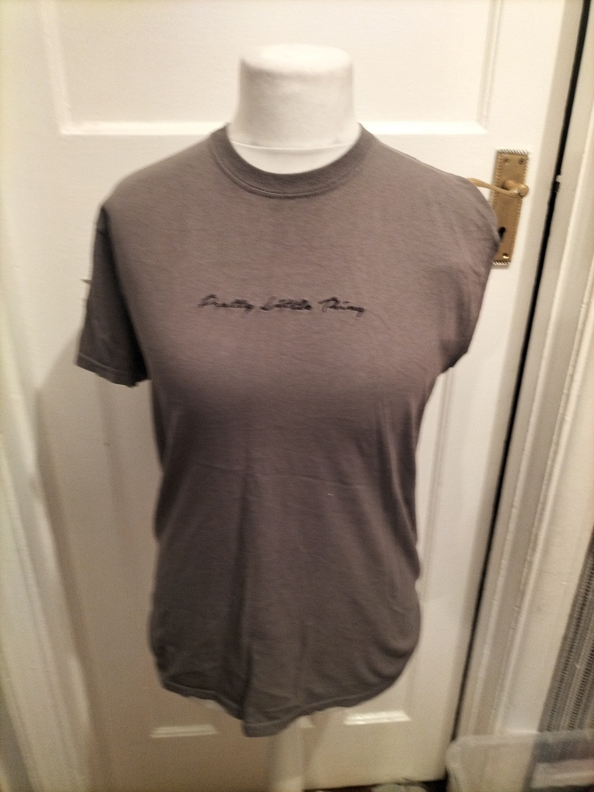 Ladies PLT Size Small 100% Cotton Short Sleeved T-shirt Grey