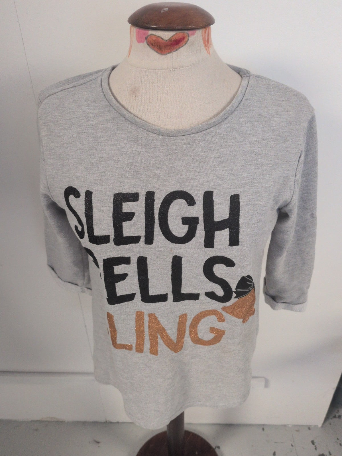 Papaya Small Grey Long Sleeve Christmas Jumper