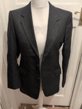 Hornes Large Grey Pinstripe Blazer