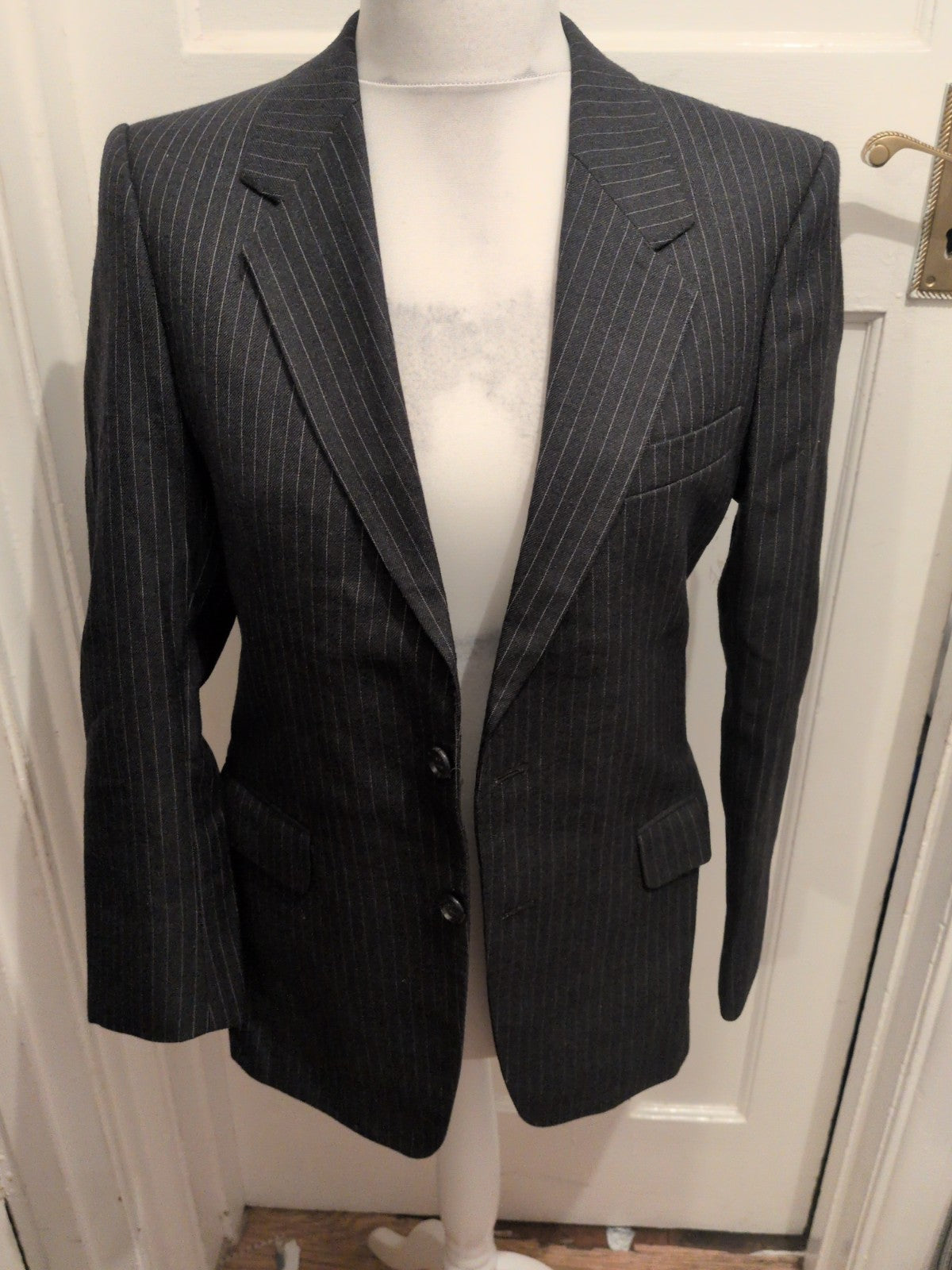 Hornes Large Grey Pinstripe Blazer