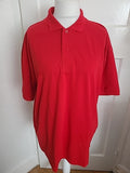 Mens Kedeke Size 3XL Red Short Sleeved Polo
