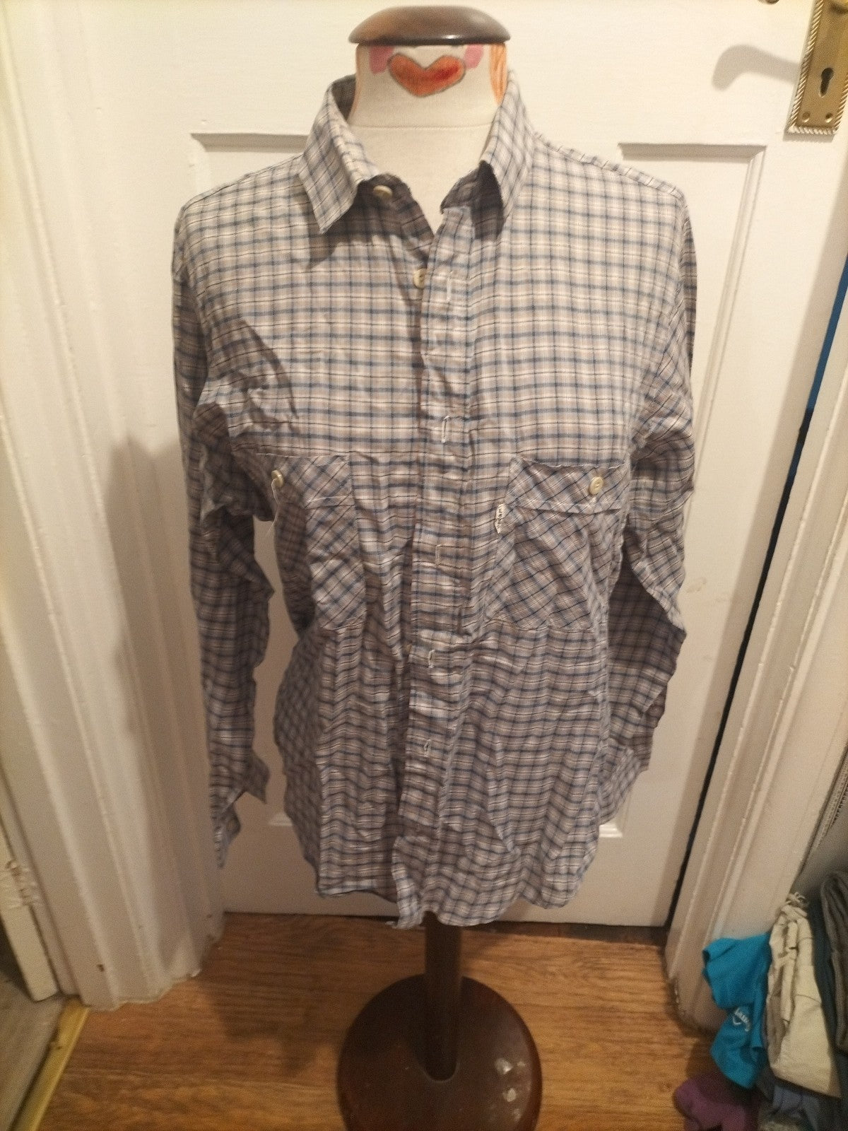 Mens Levi Strauss&Co 16.5in Multi Coloured Checked Long Sleeve Shirt