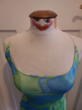 Ladies I Saw It First Summer Bodycon Dress Size 6 Blue/green