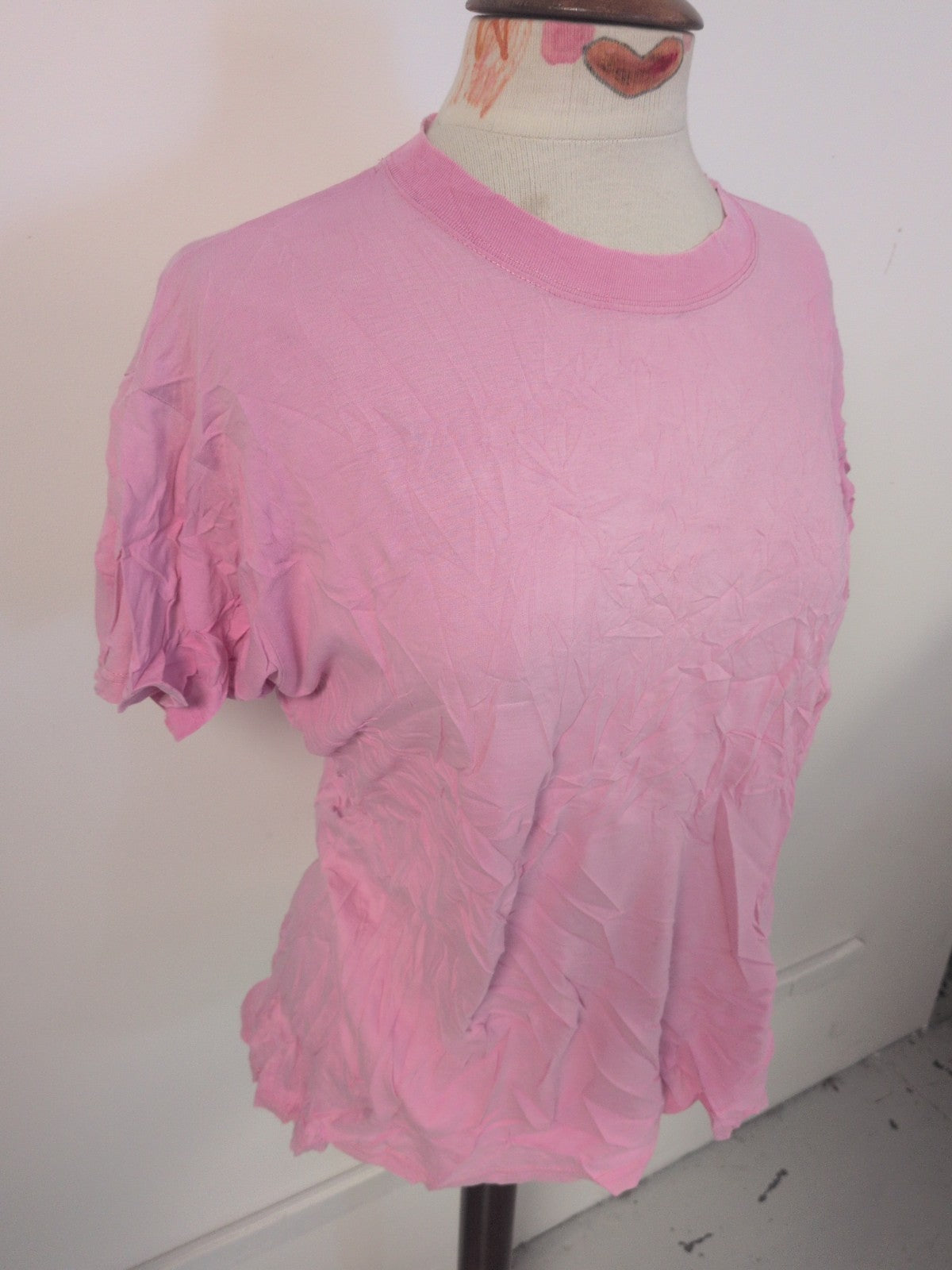 Ladies Casual Club Size 12 Pink Short Sleeve T-shirt