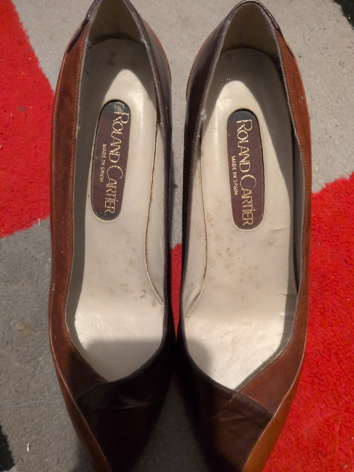Roland Cartier 6.5 Brown Shoes(Damage On Heel)