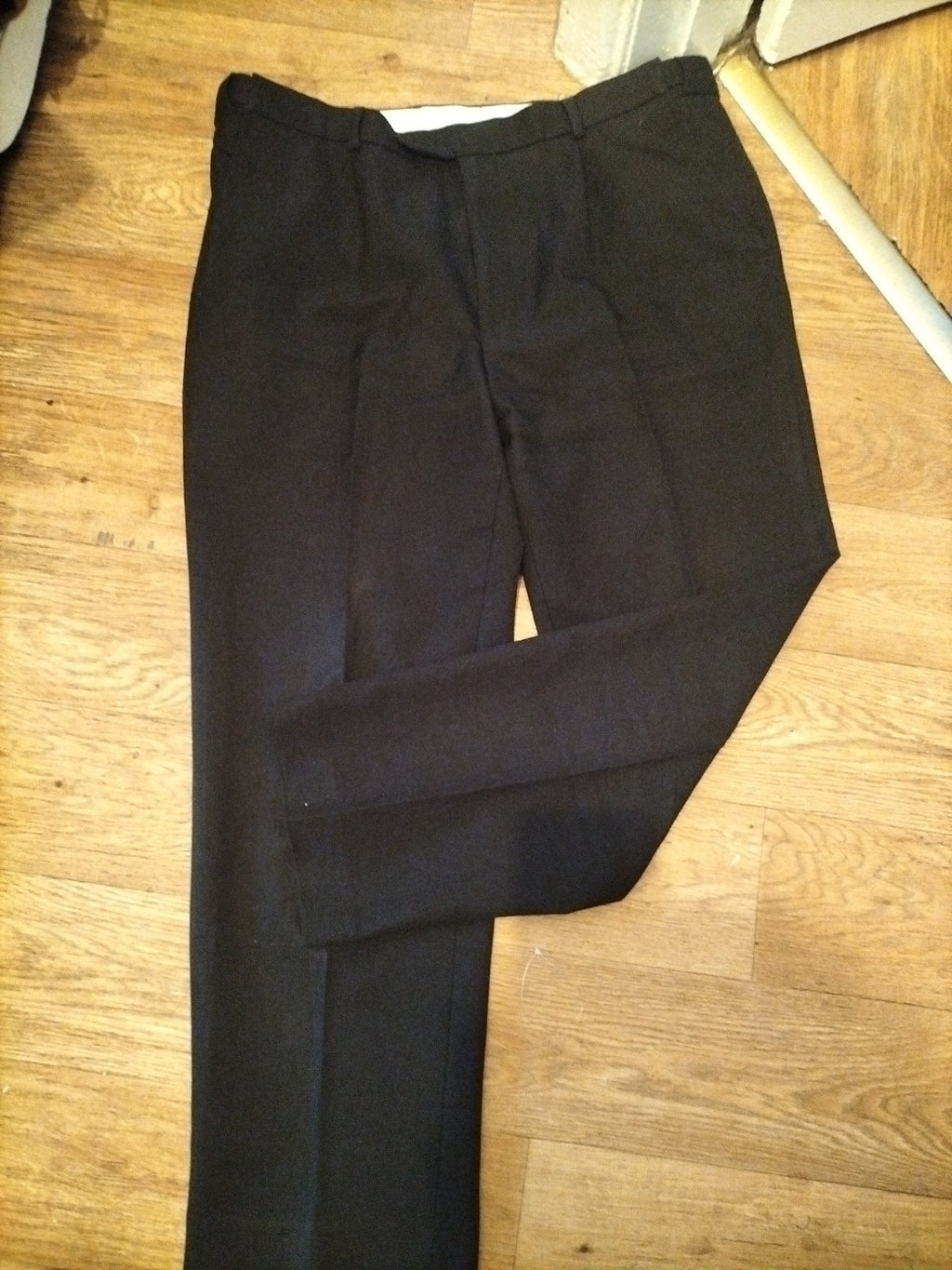 Mens Savatini Size 40x29 Black Trousers
