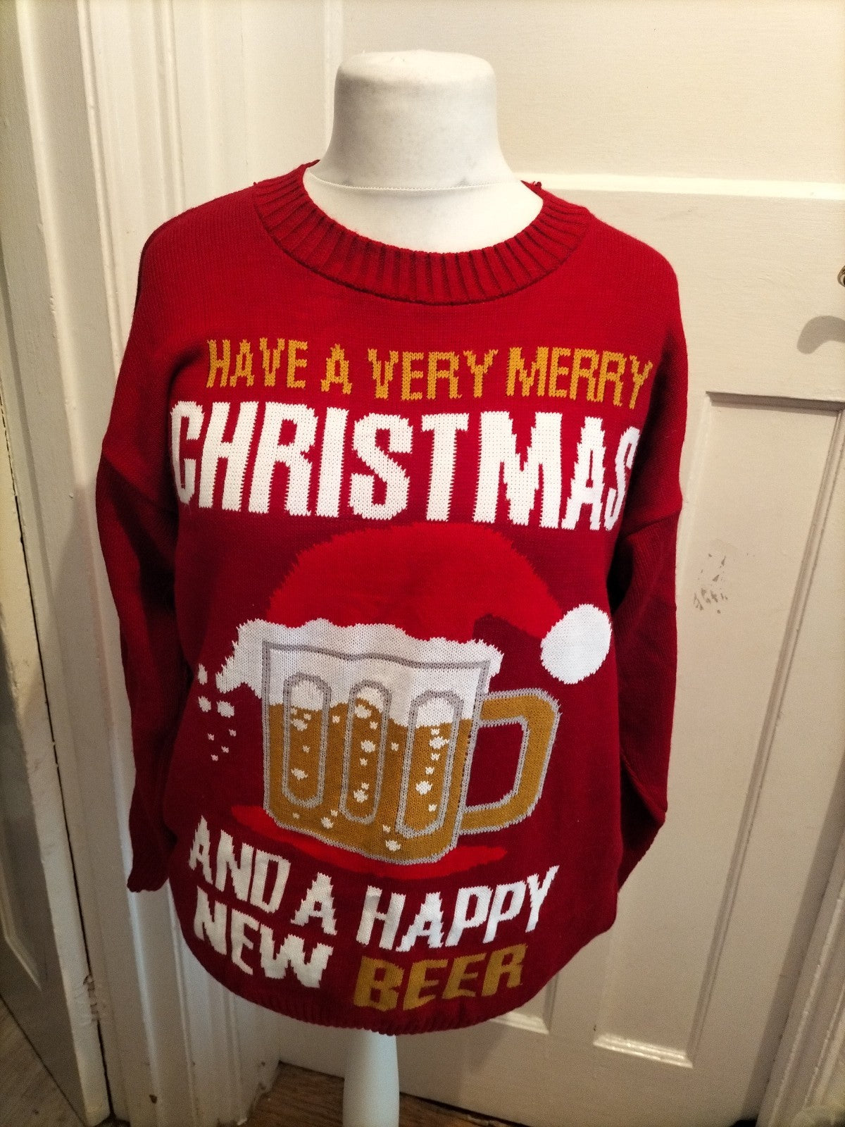 Blush Avenue XL Red Christmas Style Pullover Jumper