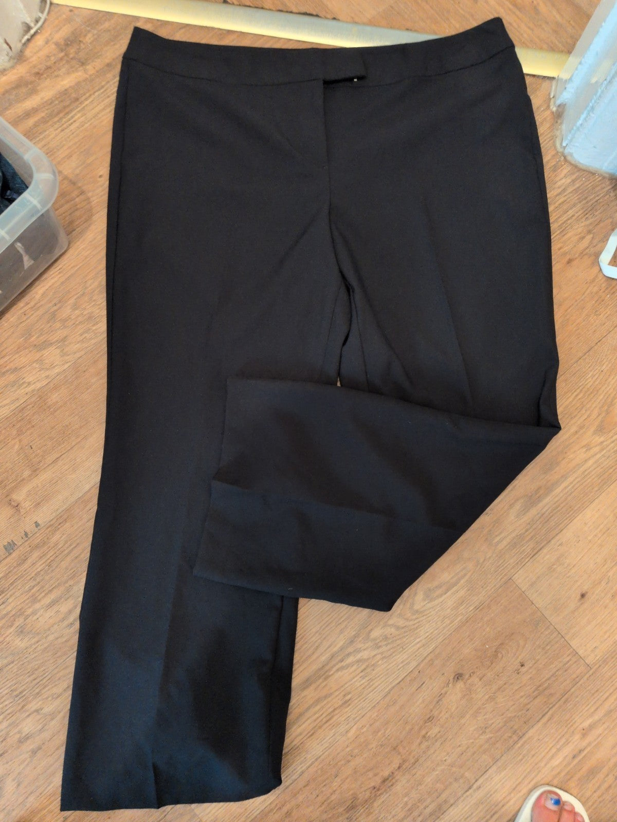 George 20 Black Wide Leg Smart Trousers