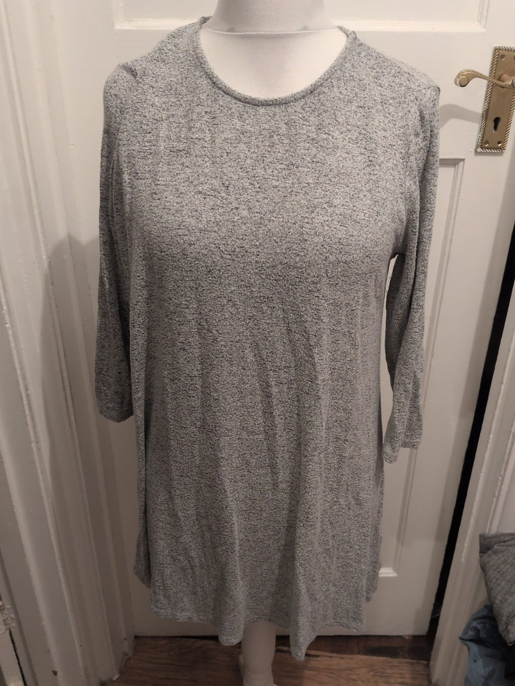 TU 16 Grey Flecked Long Sleeve Blouse