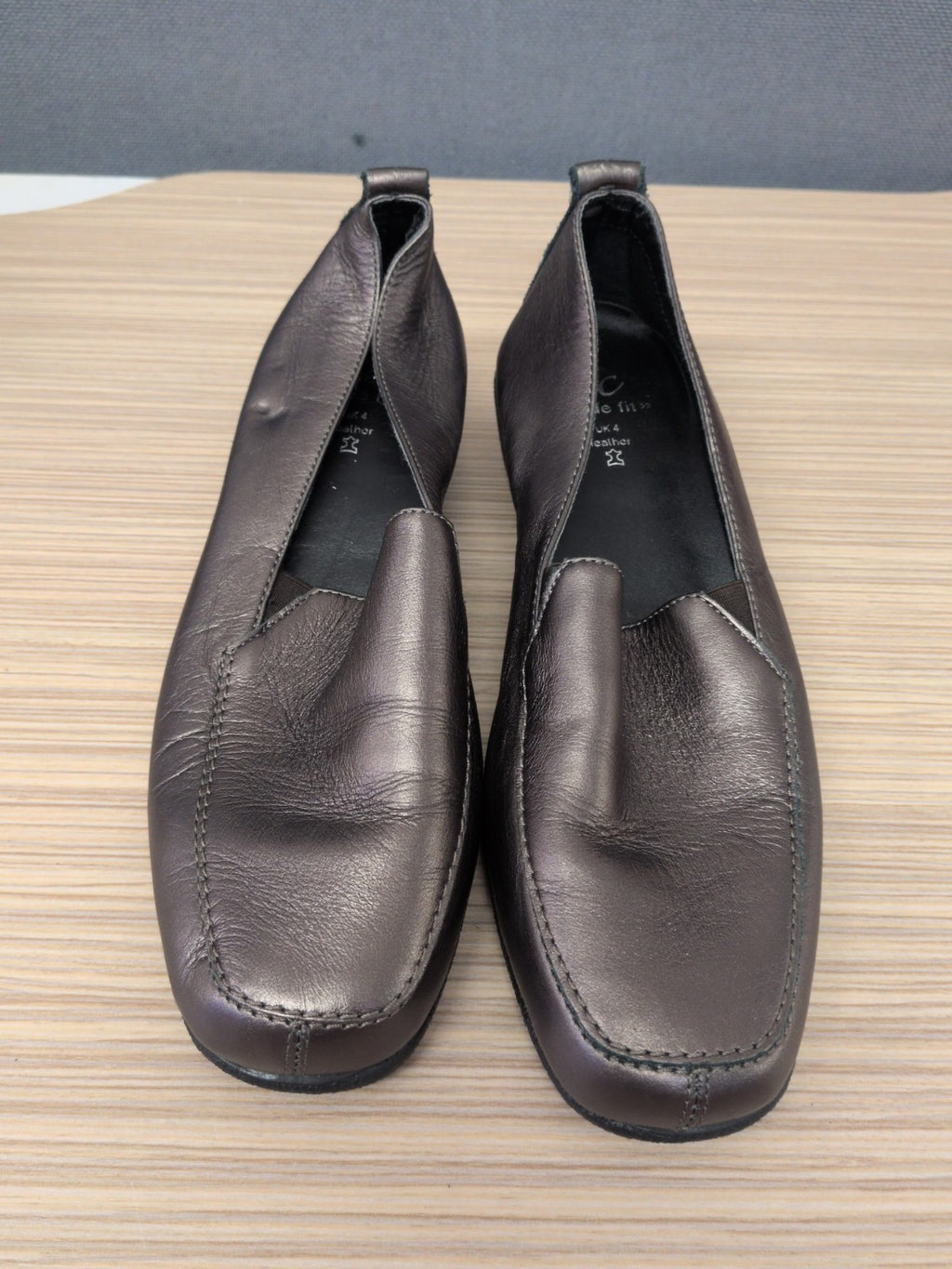TLC UK 4 Wider Fit Bronze Leather Casual Shoe