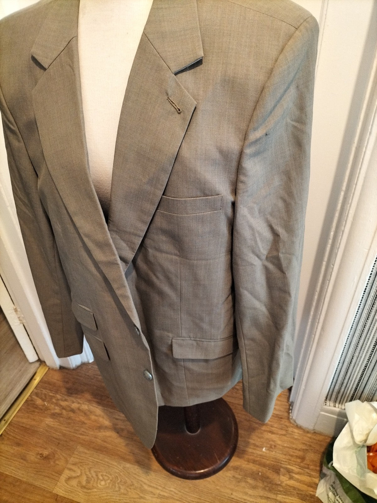 Mens 2XL Green Lined Long Sleeved Padded Jacket