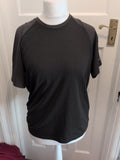 M&S Active Medium Charcoal Patterned Short Sleeve T-shirt