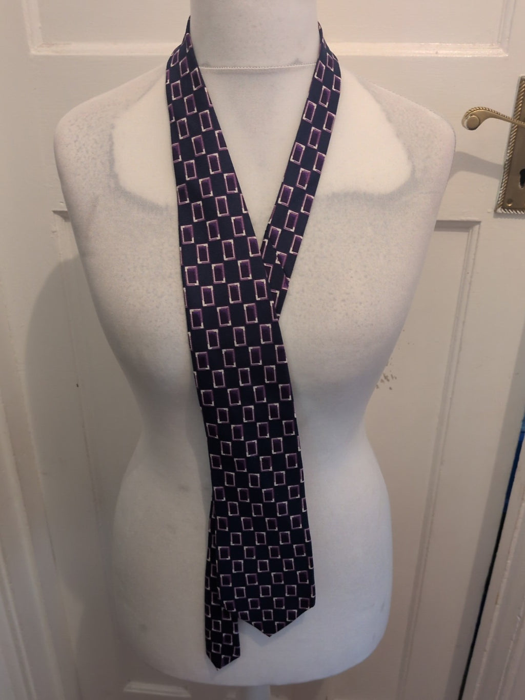 Primark Navy And Purple Tie