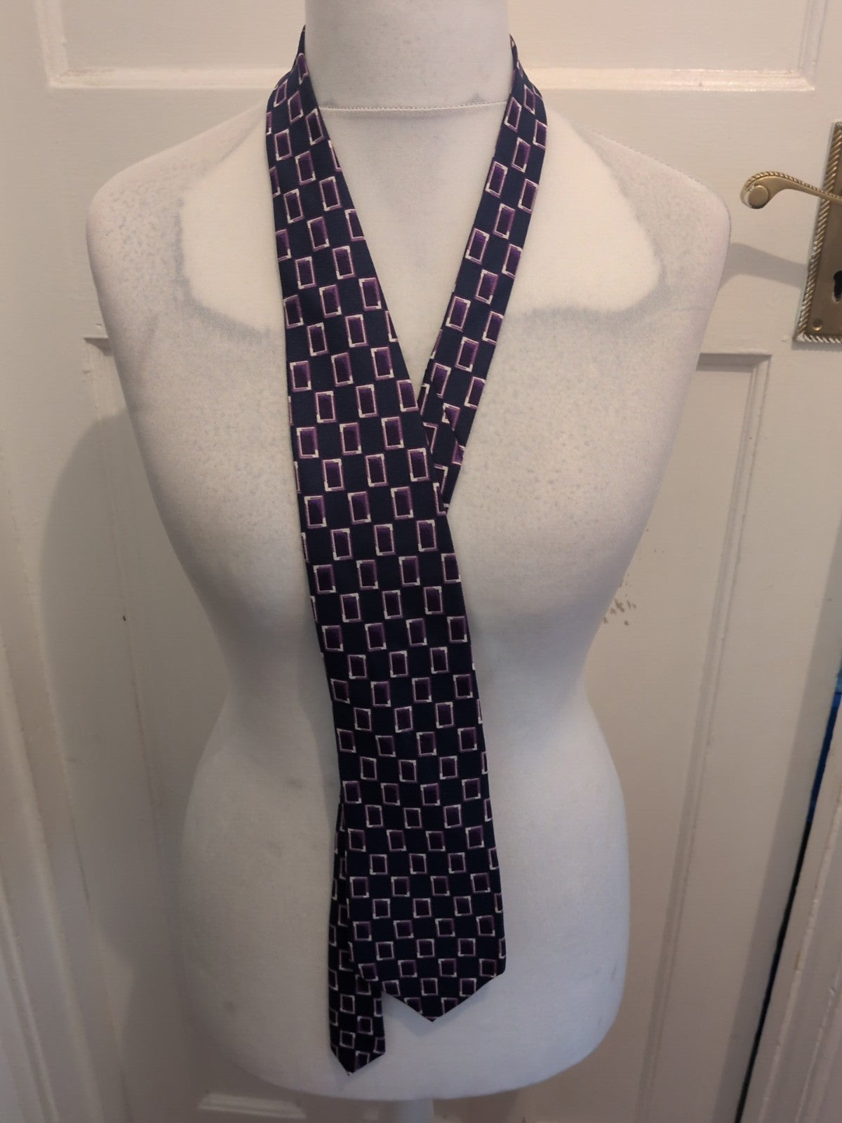 Primark Navy And Purple Tie