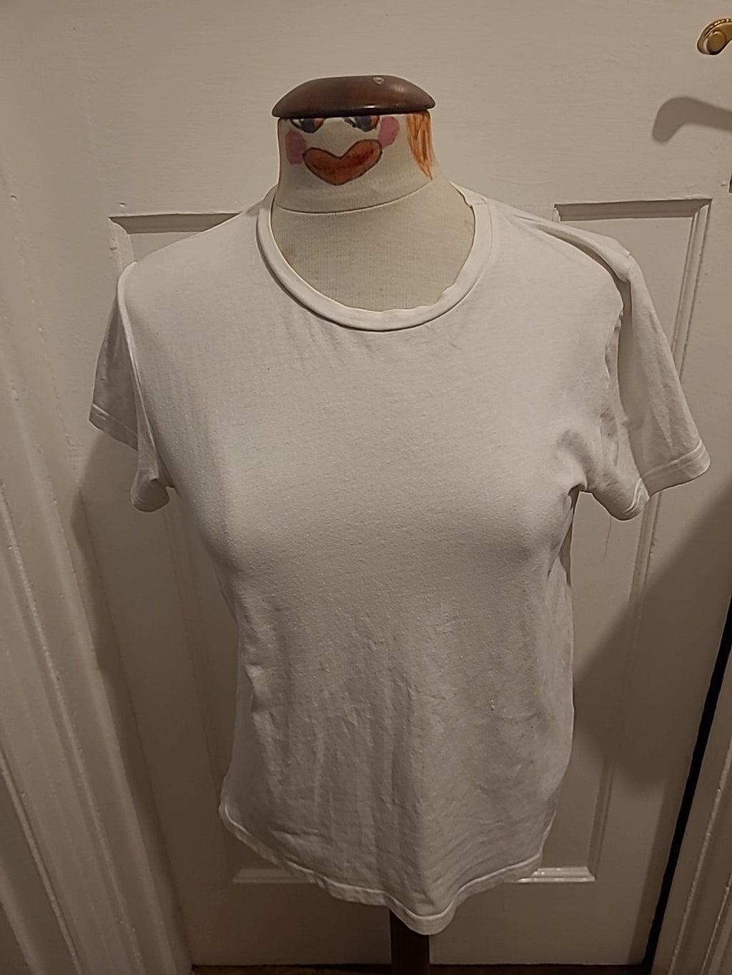 Mens Primark Size Medium White Short Sleeved Tshirt Round Neck