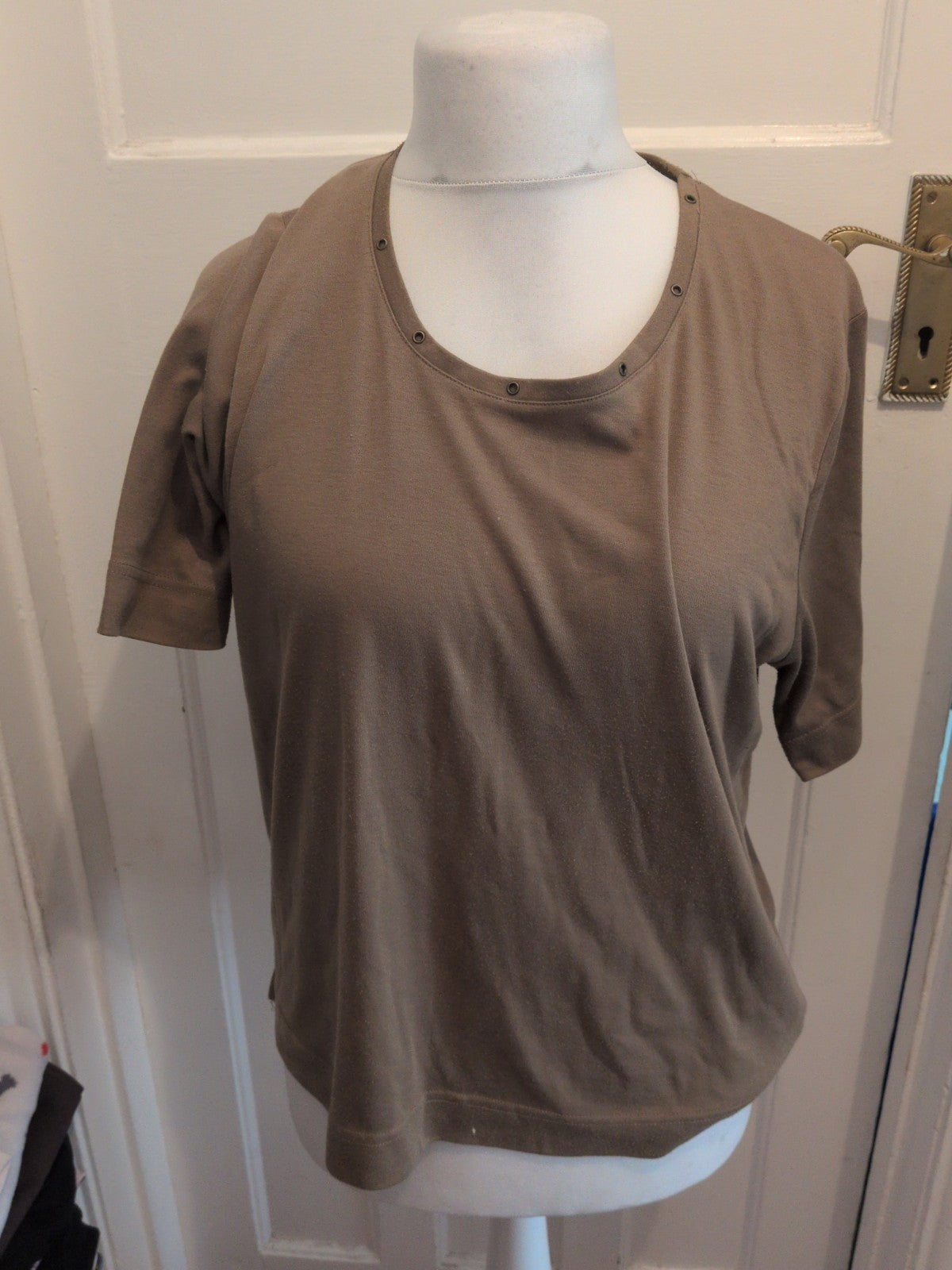 Tigi 18-20 Khaki Round Neck Short Sleeve T-shirt