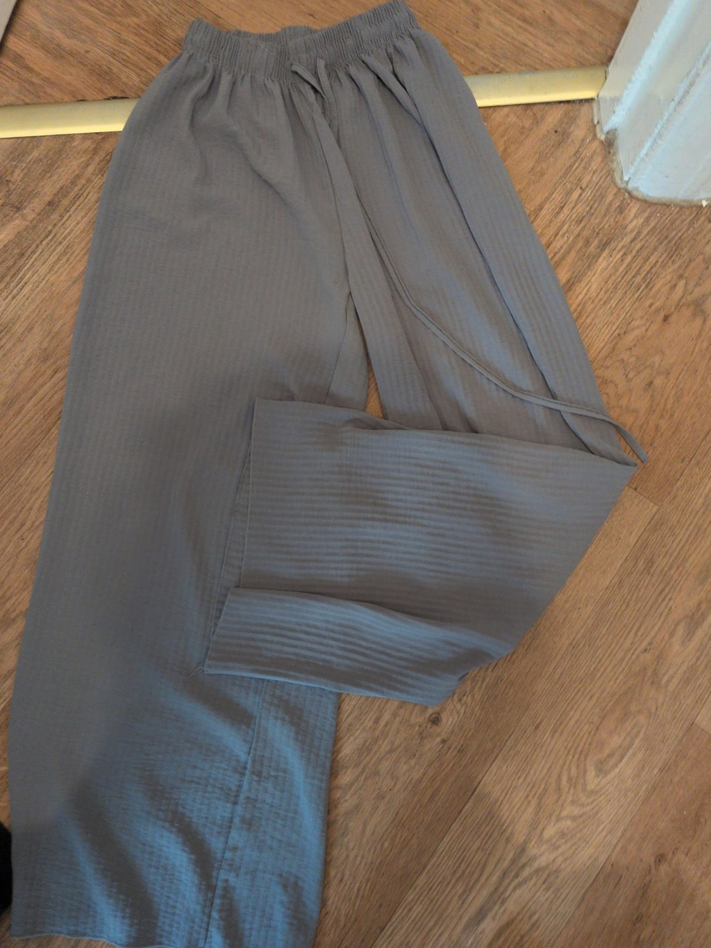 Tu Small Grey Elasticated Wide Leg Trousers