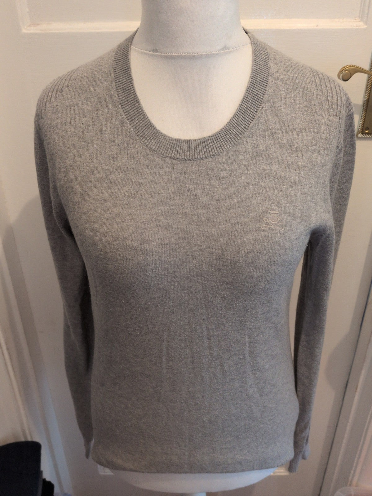 Label Lab Small Grey Long Sleeve Pullover Jumper