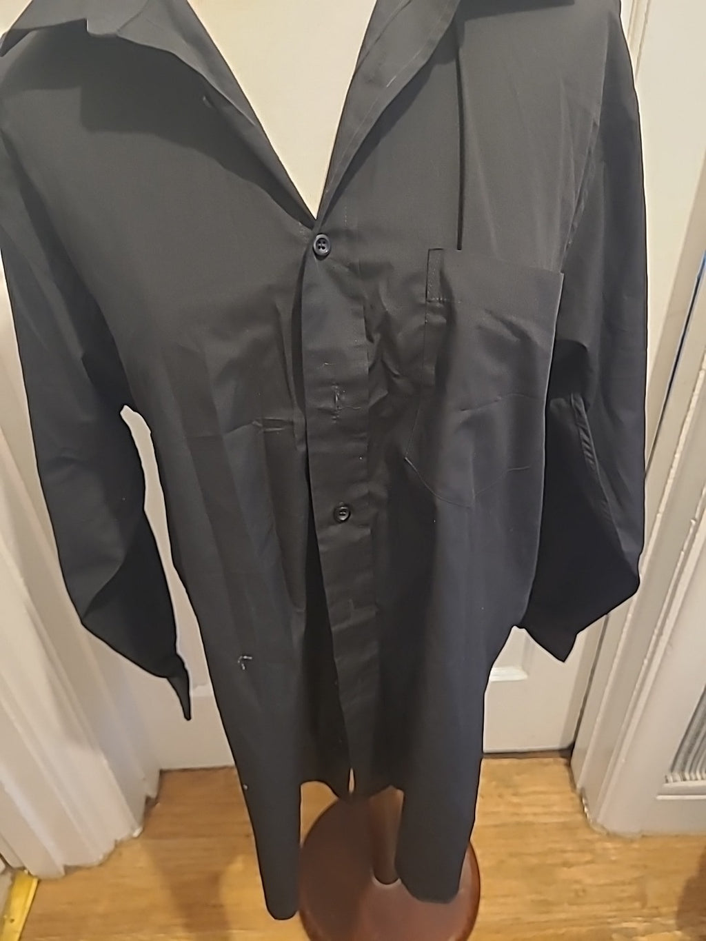 Mens Taylor&Wright Size 15.5 Black Long Sleeve Shirt